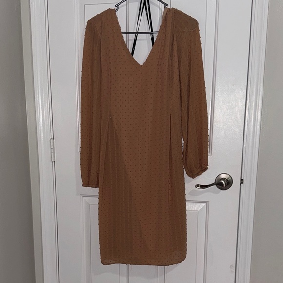 INC International Concepts Dresses & Skirts - NWOT INC International Concepts Brown Long Sleeve Dress